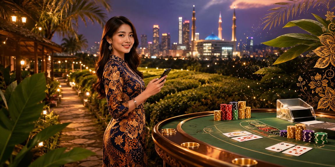 Permainan baccarat langsung berlatarbelakang batik Selangor di platform v4s